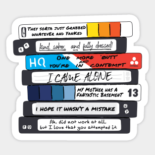 "Title of Your Sex Tape!" -- Stacked Design [only] Sticker